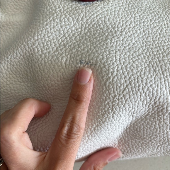 Paolo Masi Italian Leather Genuine Leather Cream Boho Satchel Brown Woven Straps - Picture 11 of 12